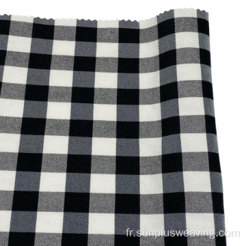 Tissu sergé double noir blanc Toko Nylon